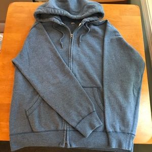 Uniqlo Men’s Zip Up Hoodie Blue XL